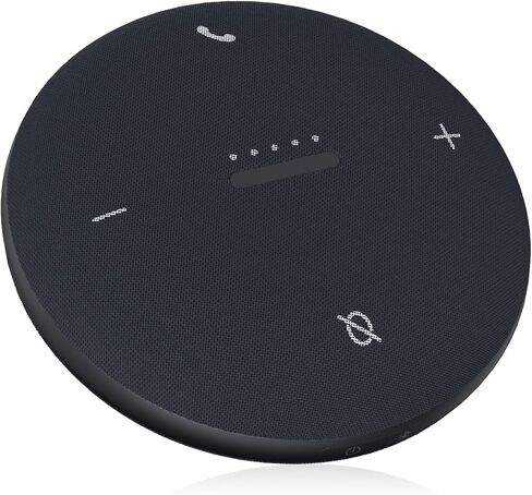 مكبر صوت بلوتوث من هيترولينك، مكبر صوت للمؤتمرات مع 4 ميكروفونات 360 درجة لالتقاط الصوت، NFC، USB C، مكبر صوت محمول بلوتوث للمكتب، غرفة الاجتماعات، متوافق مع التكبير، الفريق، سكايب in Kuwait