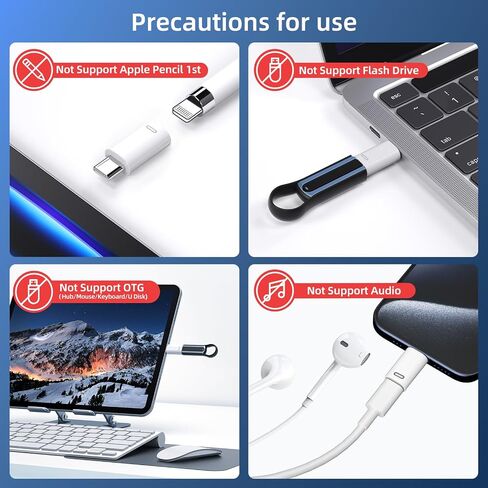 DuHeSin for Lightning Female to USB C Male Adapter (4 Pack) with PD Fast Charging and Data Transfer for iPhone 15/15 Plus/15 Pro/15 Pro Max, iPad Air and More Type C Devices in Saudi Arabia