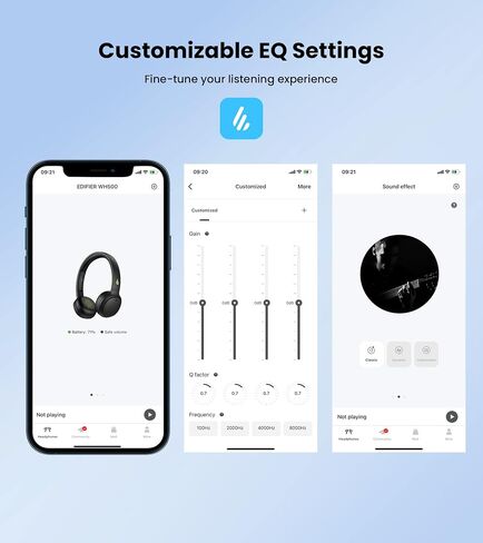 سماعات رأس Edifier H650 Hi-Fi على الأذن - سماعة رأس قابلة للطي وخفيفة الوزن عازلة للضوضاء - تناسب البالغين والأطفال - برتقالي in Saudi Arabia
