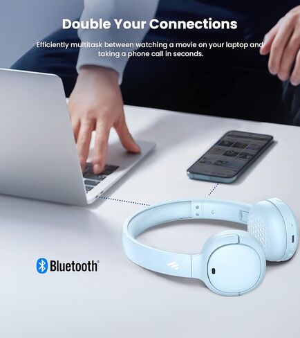 سماعات رأس Edifier H650 Hi-Fi على الأذن - سماعة رأس قابلة للطي وخفيفة الوزن عازلة للضوضاء - تناسب البالغين والأطفال - برتقالي in Saudi Arabia