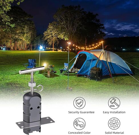 WOLOVEEVO Trip Wire Alarm, Perimeter Trip Alarm 12 Gauge, Warning System for Camping and Security, Safety Defense Device 360° Coverage Quad 3.0, Grey in Kuwait
