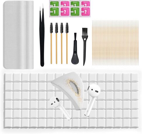 Earbud Cleaning Putty Kit for Airpods,Airpod Cleaner kit,Remove Ear Wax,Dirt & Gunk from Devices w/Small Crevices,Various Cleaning Tools for Bluetooth Earbuds,Cellphones,Wireless Earphones in Kuwait