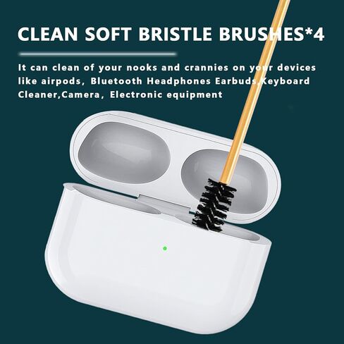 Earbud Cleaning Putty Kit for Airpods,Airpod Cleaner kit,Remove Ear Wax,Dirt & Gunk from Devices w/Small Crevices,Various Cleaning Tools for Bluetooth Earbuds,Cellphones,Wireless Earphones in Kuwait