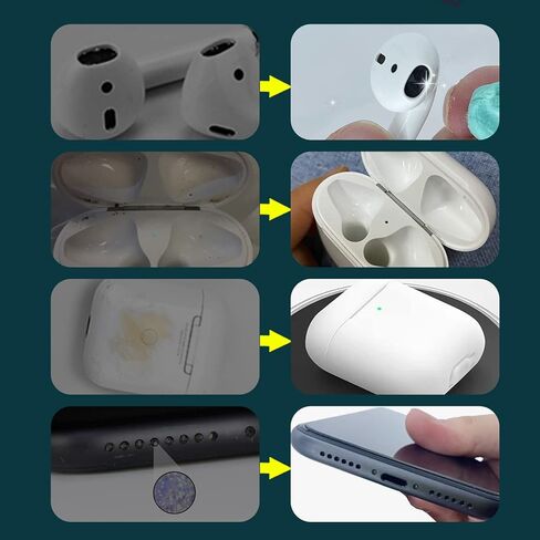 Earbud Cleaning Putty Kit for Airpods,Airpod Cleaner kit,Remove Ear Wax,Dirt & Gunk from Devices w/Small Crevices,Various Cleaning Tools for Bluetooth Earbuds,Cellphones,Wireless Earphones in Kuwait