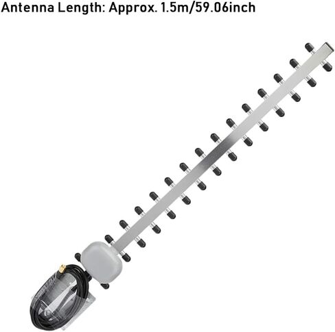 Yagi WiFi Antenna, 4G 16 Unit 25dBi High Gain Wireless Router Network Card Directional Yagi Antenna 791-821MHz/832-862MHz/1710-1785MHz/1805-1880MHz/2500-2570MHz/2620-2690MHz in Saudi Arabia