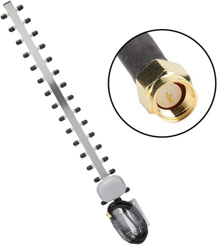 Yagi WiFi Antenna, 4G 16 Unit 25dBi High Gain Wireless Router Network Card Directional Yagi Antenna 791-821MHz/832-862MHz/1710-1785MHz/1805-1880MHz/2500-2570MHz/2620-2690MHz in Saudi Arabia
