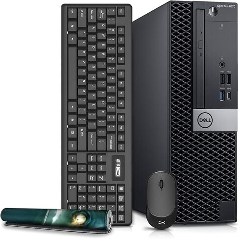 أجهزة الكمبيوتر المكتبية Dell OptiPlex 7070 Windows 11، الجيل التاسع Intel 6 Core i5-9500، 32 جيجابايت DDR4 Ram 512 جيجابايت SSD، شبكة WiFi مدمجة لاسلكية 6e AX210، Bluetooth 5.2، دعم شاشة Dule (متجدد) in Kuwait