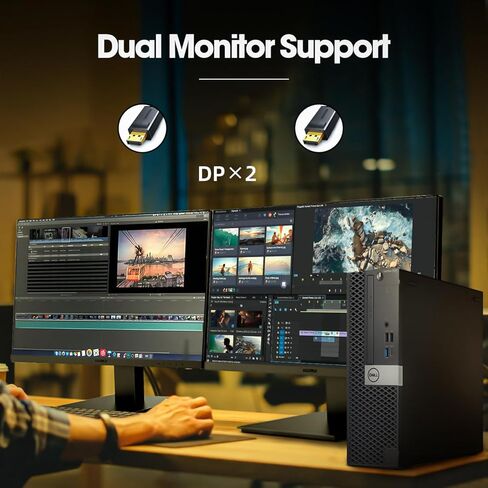 أجهزة الكمبيوتر المكتبية Dell OptiPlex 7070 Windows 11، الجيل التاسع Intel 6 Core i5-9500، 32 جيجابايت DDR4 Ram 512 جيجابايت SSD، شبكة WiFi مدمجة لاسلكية 6e AX210، Bluetooth 5.2، دعم شاشة Dule (متجدد) in Kuwait