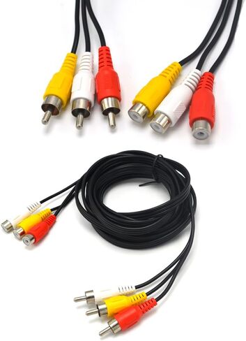 Padarsey® 10ft 3RCA Male to Female Audio Composite Extension Video Cable DVD in Kuwait