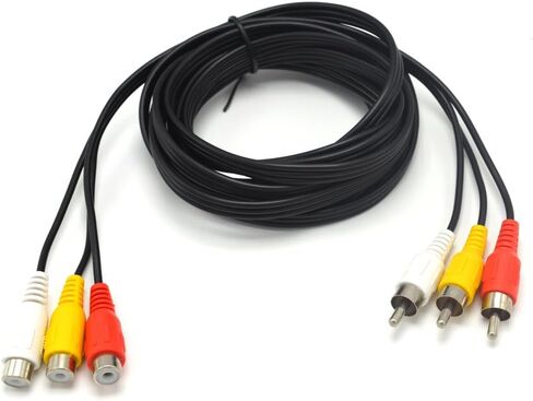 Padarsey® 10ft 3RCA Male to Female Audio Composite Extension Video Cable DVD in Kuwait