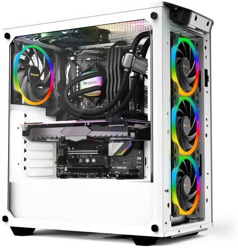 be quiet! Pure Loop 2 FX 360mm, CPU Liquid Cooler, ARGB LED Illumination, 3X Light Wings PWM high-Speed Fan -BW015 & Light Wings 120mm PWM high-Speed, Premium ARGB Cooling Fan, 4-Pin, BL073,Black in Saudi Arabia