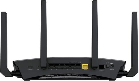 NETGEAR Nighthawk X10 AD7200 802.11ac/ad Quad-Stream WiFi Router, 1.7GHz Quad-core Processor, Plex Media Server, Compatible with Amazon Alexa (R9000) (Renewed) in Kuwait