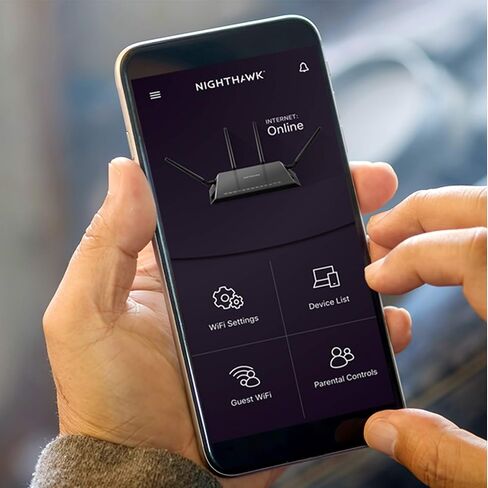 NETGEAR Nighthawk X10 AD7200 802.11ac/ad Quad-Stream WiFi Router, 1.7GHz Quad-core Processor, Plex Media Server, Compatible with Amazon Alexa (R9000) (Renewed) in Kuwait