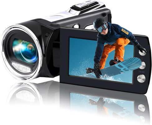 كاميرا فيديو Heegomn للأطفال عالية الدقة 1080 بكسل 24 ميجابكسل مسجل كاميرات رقمية ليوتيوب TikTok Kid Camcorder 2.7 بوصة شاشة دوران كاميرا تسجيل فيديو للمراهقين والأطفال المبتدئين in Kuwait