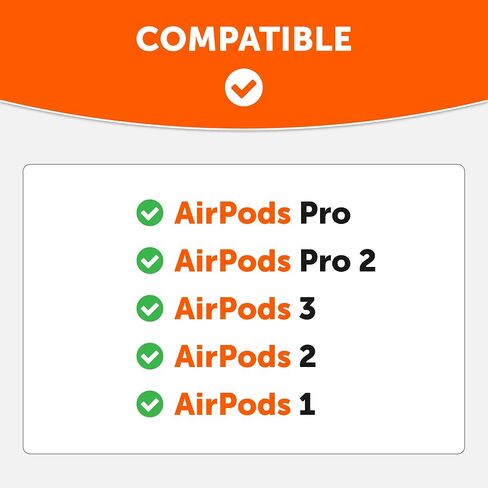 WC HookZ - خطافات فوق الأذن مطورة لأجهزة AirPods Pro وAirPods 1 و2 و3-2 متضمنة في العبوة، خطاف فريد من نوعه على اليسار واليمين، لا يتناسب مع النظارات، مصنوع بواسطة Wicked Cushions | الشتاء الأبيض in Saudi Arabia