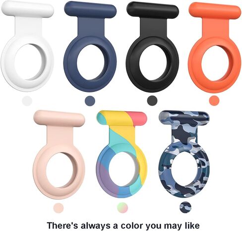 AirTag Holder with Safety Pin(2 Pack, Black), Hidden Wearable AirTag Case with Badge Brooch Clip for Clothes of Kids, Teens, Toddler. Compatible with Apple Air Tag GPS Tracker in Kuwait