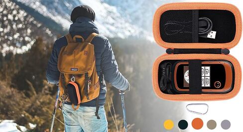 حقيبة حمل صلبة بديلة لجهاز Garmin eTrex 20/20x/30x/22x/32x GPS المحمول من Aenllosi (سحاب أسود) in Kuwait