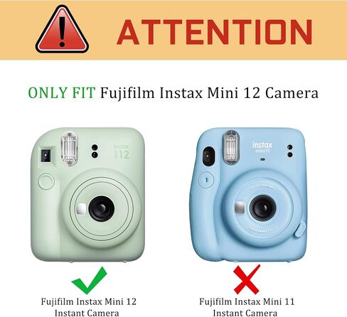FINTIE Protective Case for Fujifilm Instax 12 Instant Camera, Lilac Marble | Instant Camera Travel Bag, Adjustable Shoulder Strap, Snap Closure, Removable Front Cover, Precise Cutter, Vegan Leather in Kuwait