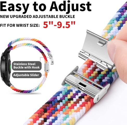 سوار Eweison 20 مم رياضي بحلقة متوافقة مع ساعة Samsung Galaxy Watch 6 5 4 بسوار 40 مم 44 مم/ساعة 5 Pro 45 مم/ساعة Galaxy 4 6 حزام كلاسيكي 42 مم 46 مم 43 مم 47 مم/ساعة 3 41 مم/أكتيف 2 حزام مضفر للنساء والرجال in Kuwait