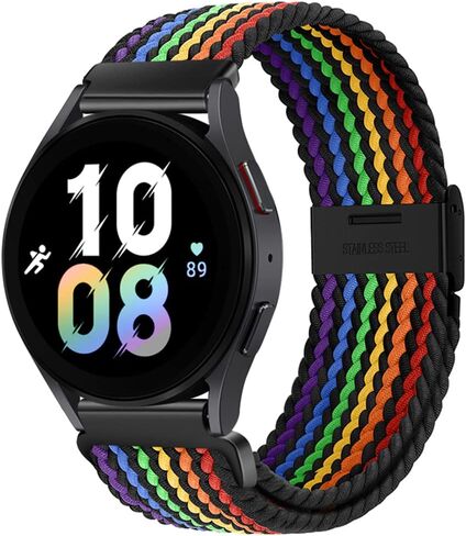 سوار Eweison 20 مم رياضي بحلقة متوافقة مع ساعة Samsung Galaxy Watch 6 5 4 بسوار 40 مم 44 مم/ساعة 5 Pro 45 مم/ساعة Galaxy 4 6 حزام كلاسيكي 42 مم 46 مم 43 مم 47 مم/ساعة 3 41 مم/أكتيف 2 حزام مضفر للنساء والرجال in Kuwait