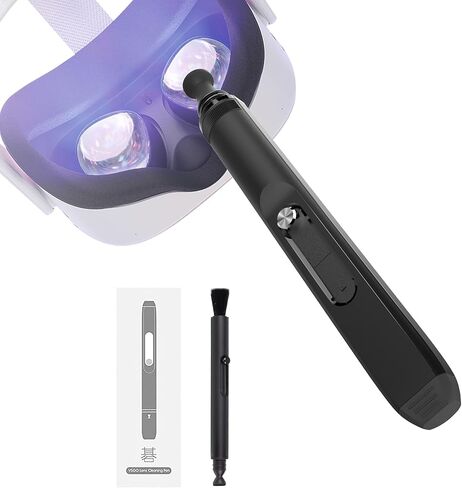 قلم تنظيف العدسات الاحترافي من VSGO مع فرشاة عدسة ناعمة وكربون بصري نانو متوافق مع ريفت S/اتش تي سي في/كوزموس سماعة بدون طيار وعدسة الكاميرا والغبار والعدسات البصرية وتنظيف بصمات الأصابع in Kuwait