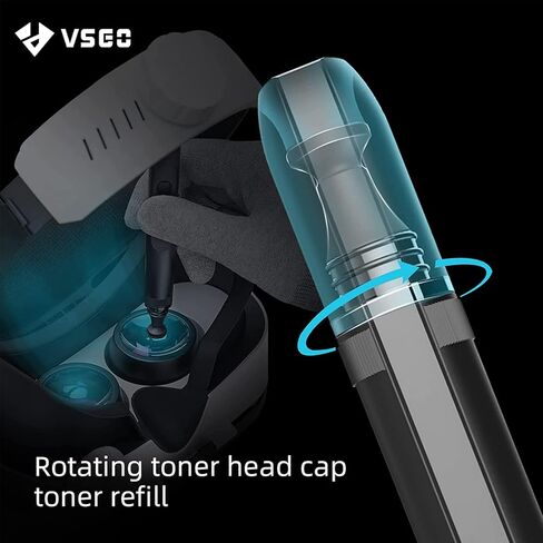 قلم تنظيف العدسات الاحترافي من VSGO مع فرشاة عدسة ناعمة وكربون بصري نانو متوافق مع ريفت S/اتش تي سي في/كوزموس سماعة بدون طيار وعدسة الكاميرا والغبار والعدسات البصرية وتنظيف بصمات الأصابع in Kuwait