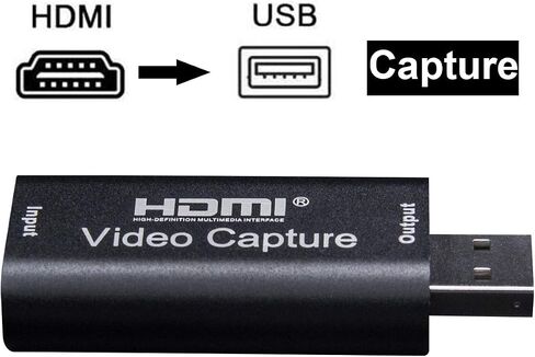 بطاقات تسجيل صوت وفيديو، صندوق تسجيل 1080p30hz HDMI الى USB 2.0 متوافق مع نظام تشغيل ويندوز لينكس Mac OS يوتيوب OBS VLC Amcap لبلاي ستيشن 4/ اكس بوكس/ دي اس ال ار in Saudi Arabia