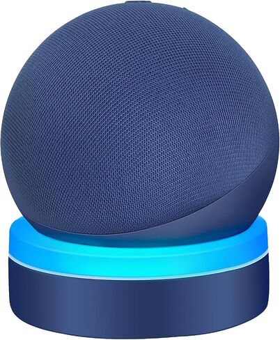 حامل طاولة ZUOLACO للجيل الخامس من Echo Dot، حامل سطح المكتب لجهاز Echo Dot 4th/5th Gen، دعامة أساسية مع دليل ضوئي، ملحقات منقطة مع إدارة كابل مدمجة، رؤية عميقة باللون الأزرق in Saudi Arabia