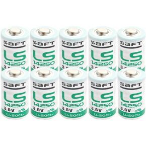 10 X SAFT LS14250 1/2 AA 3.6v Battery 14250 Can Use for Dogwatch R9 Leash 1200mAh High Capacity
