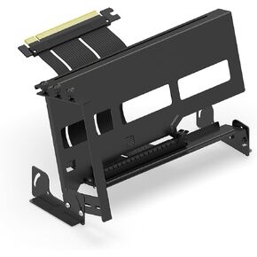 EZDIY-FAB PCIe 4.0 GPU Mount Bracket Graphic Card Holder Multi-Angle Adjustment, Video Card VGA Support Kit with PCIe 4.0 X16 Gen4 17cm/6.69in Riser Cable - White