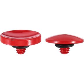 PATIKIL Camera Shutter Button, 2 Pack Soft Shutter Release Button Pure Copper Camera Button Suitable for Nikon for Fujifilm for Leica DSLR/SLR Camera, Orange