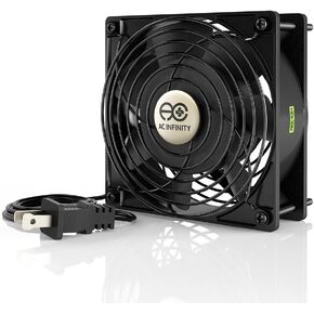 AC Infinity AXIAL 1238, Muffin Fan, 120V AC 120mm x 38mm High Speed, UL-Certified for DIY Cooling Ventilation Exhaust Projects
