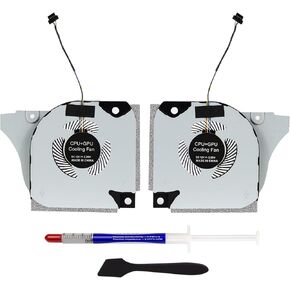 اس-يونيون مروحة تبريد جديدة بديلة لوحدة المعالجة المركزية ووحدة معالجة الرسومات الجرافيكية لجهاز ديل G5-5590 G7-7590 G7-7790 G5 5590 G7 7590 7790 P82F سلسلة لاب توب (مع معجون حراري وملعقة مسطحة) in Kuwait