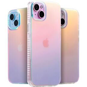 LONLI Hue - حافظة لهاتف iPhone 15 - تورتة بيضاء لؤلؤية [حماية من السقوط بطول 10 أقدام] - غطاء مقاوم للصدمات مع تأثير تغيير اللون | لطيف وفريد ​​من نوعه للنساء والفتيات والرجال (2023) in Kuwait