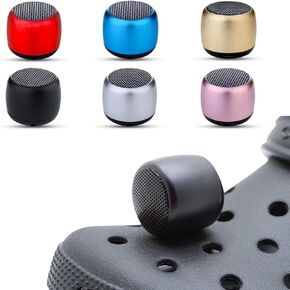 Croc Speaker, Mini Speaker for Crocs, Halloween Mini Speaker, Bluetooth Croc Charm, Red-Yellow Fade