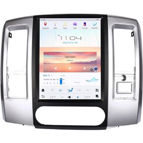 Android 11 Qualcomm Car Radio for Dodge Ram 2008-2012 Stereo Replacement Head Unit 12.1 Inch 2K IPS Touch Screen Tesla Style Carplay Android Auto GPS Navigation Multimedia Play (Two Seats Version) in Kuwait