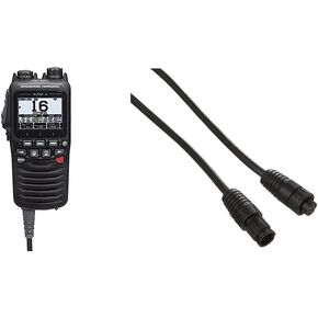 STANDARD HORIZON SSM-70H 2.5" Wired Remote Access Microphone (RAM4) & CT-100 23FT Extension Cable for RAM+ or VH-310