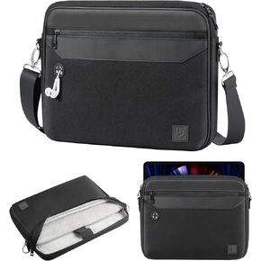 حقيبة حمل لجهاز iPad Pro 12.9 بوصة من Dadanism لجهاز iPad Pro 12.9 M2 الجيل السادس/الخامس/الرابع/الثالث، 12.4 بوصة Galaxy Tab S8+/S7 FE/S7+، 12.3 بوصة Surface Pro 7/6/5/4، مع حزام كتف وجيوب ، أسود in Kuwait