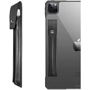 YINVA Pencil Holder Case Compatible with Apple Pencil 2nd Generation and 1st, PU Pencil Cover Accessories Designed for iPad Case and Stylus Pen (Black) in Kuwait