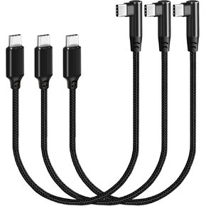 SUMPK USB C to USB C 60W Cable,[1.5FT 2-Pack] Type C PD Charger Cable Fast Charging Cord Compatible with MacBook Air, iPad Pro 2020/2018, Samsung Galaxy S21/S21+/S20+ Ultra Note 20, Pixel 4/3 XL