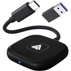 LXJADAP Wireless Android Auto Adapter,Android Wireless Car Dongle,2023 Upgraded Version,Suitable for All Cars Factory Wired Android Auto,Plug and Play,Low Latency,Easy to Install in Kuwait