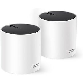 TP-Link Deco AX3000 WiFi 6 Mesh System - Covers up to 4500 Sq.Ft, Replaces Wireless Router and Extender, 3 Gigabit Ports per Unit, Supports Ethernet Backhaul (Deco X55, 2-Pack) (Renewed) in Saudi Arabia