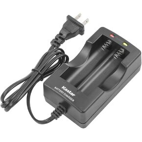 Kastar 18650 شاحن ذكي مزدوج ذكي لهاتف Samsung 29E 25R 26F 30B 30Q، Panasonic NCR18650PF NCR18650B NCR18650BE، LG HG2 HE2 HE4 HD2، Sony VTC3 VTC4 VTC5، Sanyo High Drain 10A، 20A، 30A، 35A in Saudi Arabia