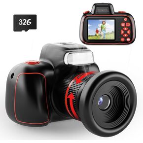 Digital Camera, GREENKINDER 4K Digital Camera for Kids Video 32GB SD Card 10X 48M Digital Zoom, Compact Point and Shoot Camera, Portable Small Camera for Teens Students Boys Girls Seniors in Kuwait