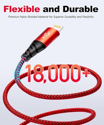كابل شحن متعدد 3.5 أمبير، 2 حزمة سلك شحن متعدد 6 أقدام مضفر 4 في 1 كابل USB متعدد كابل شاحن سريع مع منافذ Lightning/Type C/Micro USB للهواتف المحمولة/iPhone/Samsung/iPad/PS/الأجهزة اللوحية والمزيد in Kuwait