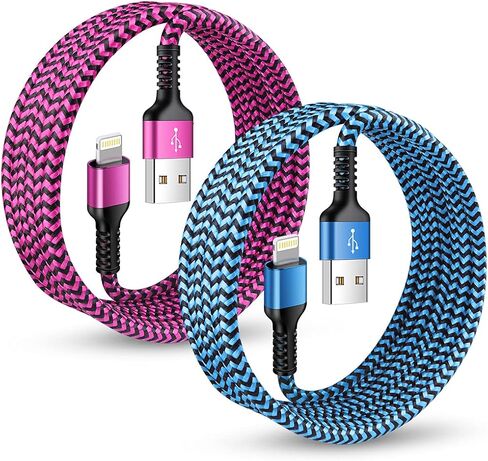 Short iPhone Charger Cord, 1FT/2Pcs USB A to Lightning Cable Fast Charging in Kuwait