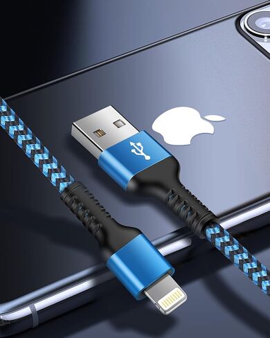 Short iPhone Charger Cord, 1FT/2Pcs USB A to Lightning Cable Fast Charging in Kuwait