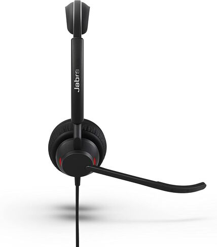 Jabra Engage 50 II Wired Stereo Headset with Link Call Control - Noise-Cancelling 3-Mic Technology, USB-A Cable - Works with All Leading Unified Communications Platforms Such as Zoom & Unify - Black in Saudi Arabia