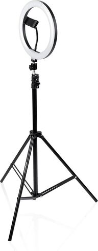 Gator Frameworks 10-Inch LED Desktop Ring Light Stand with Phone Holder and Compact Weighted Base, (GFW-RINGLIGHTDSKTP) in Kuwait