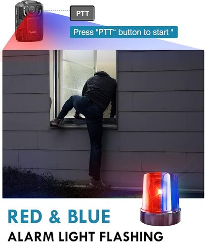 كاميرا الجسم Epoium EM2 128GB 4K، دعم مسار GPS، بطارية 4600 مللي أمبير في الساعة، تسجيل فيديو 14 ~ 16 ساعة، مقاومة للماء IP67، كاميرا مثبتة على الجسم مع رؤية ليلية وحماية الملفات للتسجيل in Kuwait